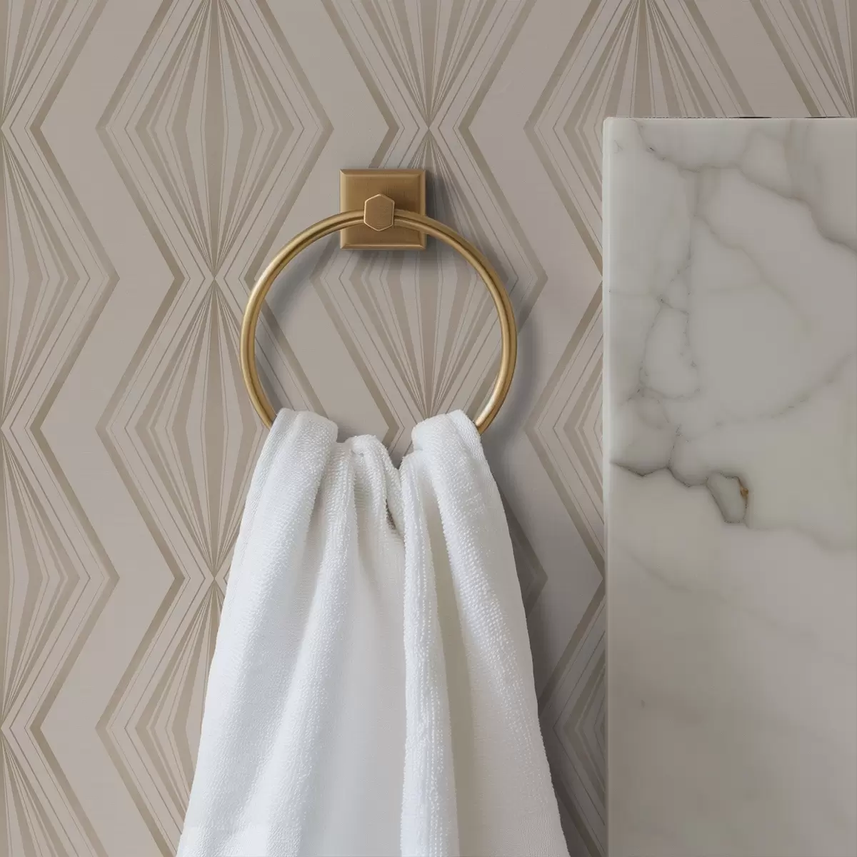 Bakgrunn Lett diamantornament i rolige beige toner a00925v2