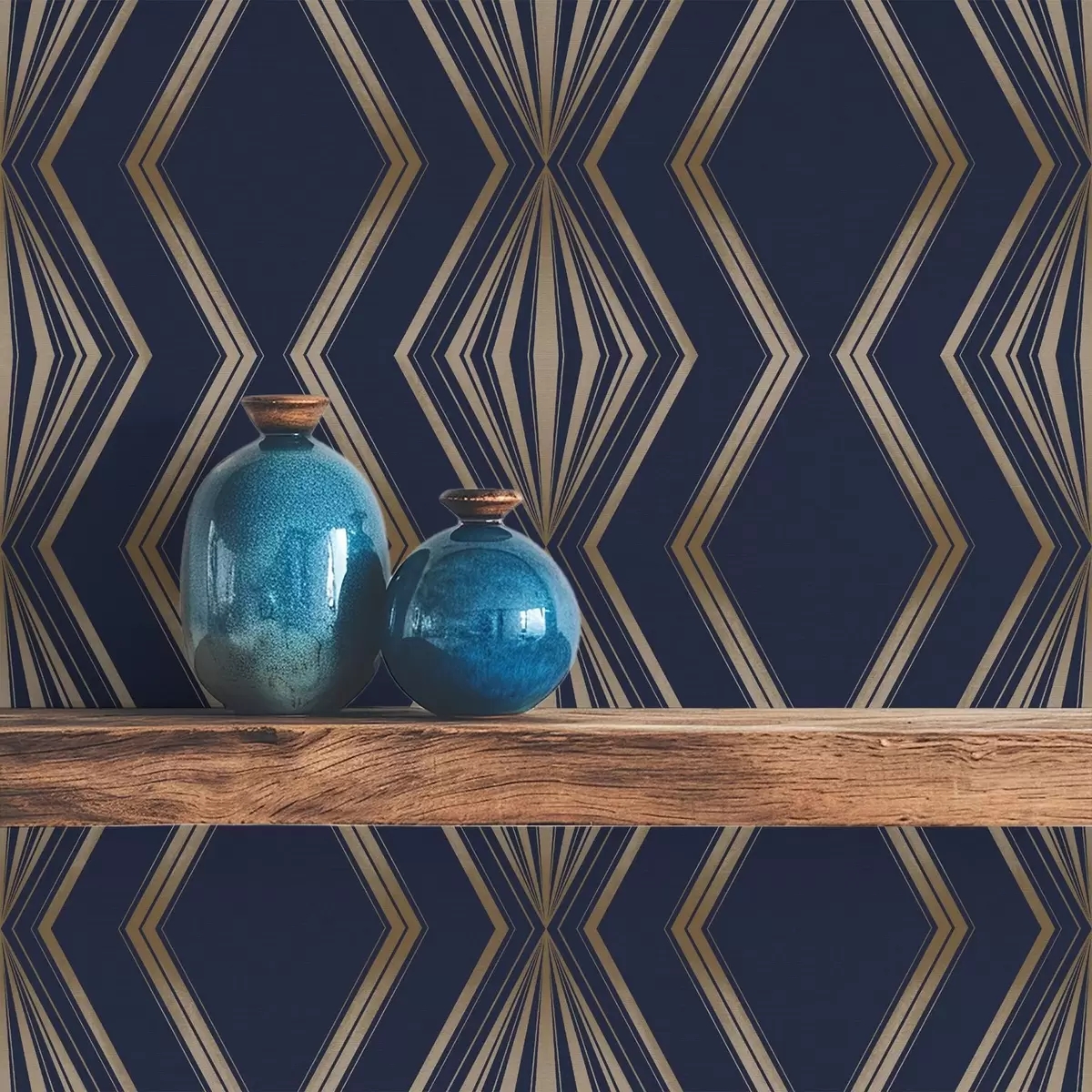 Bakgrunn Mørkeblå bakgrunn med geometriske romber og sikksakk-mønster a00974v2