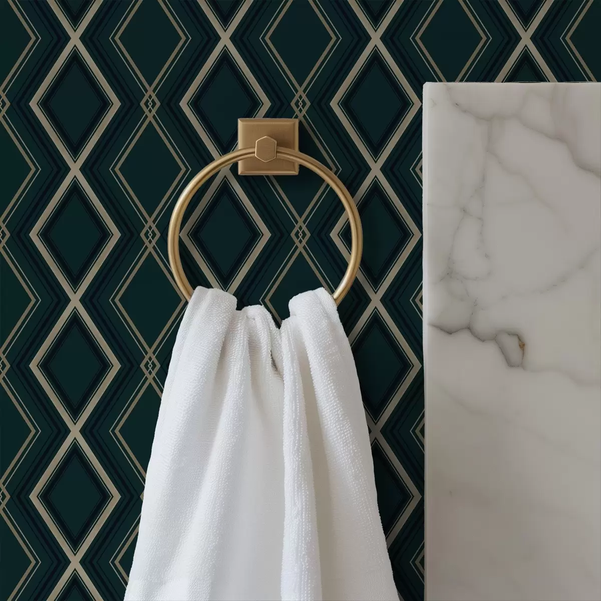 Bakgrunn Mørk blågrønn bakgrunn med et repeterende diamantmønster a00975v1