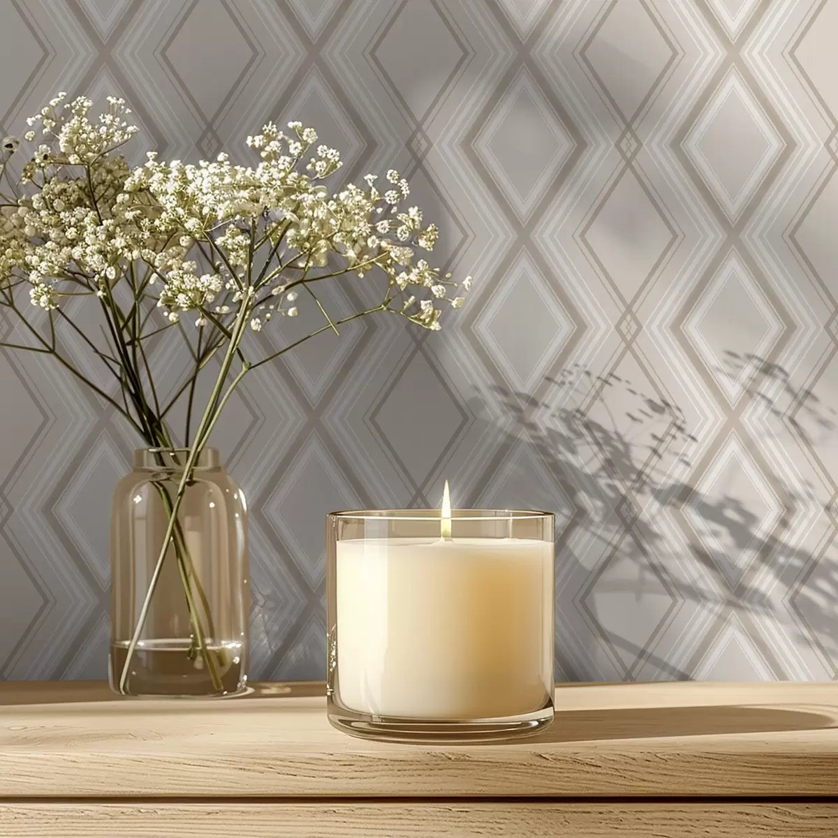 Bakgrunn Lys beige bakgrunn med et flerlags diamantgitter a00975v2