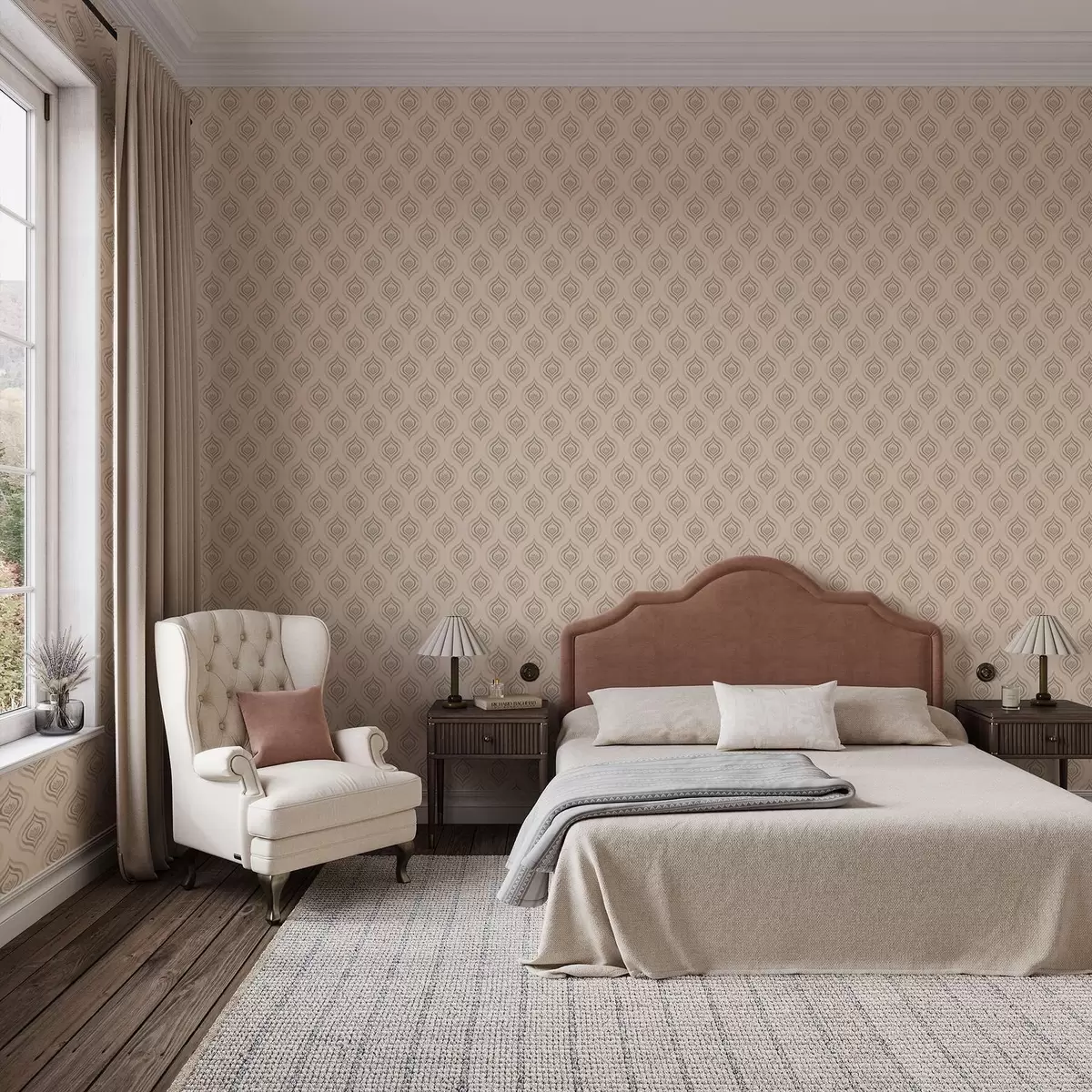 Bakgrunn Pulveraktige dråpemotiver med en blomst på en varm bakgrunn a00977v2