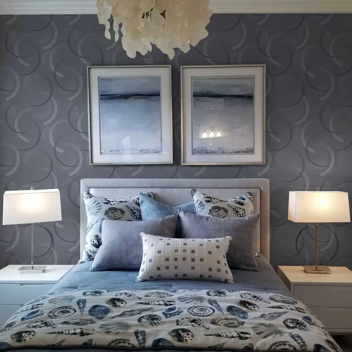 Bakgrunn Grå halvsirkler og uskarpe sirkler på en strukturert bakgrunn a00981