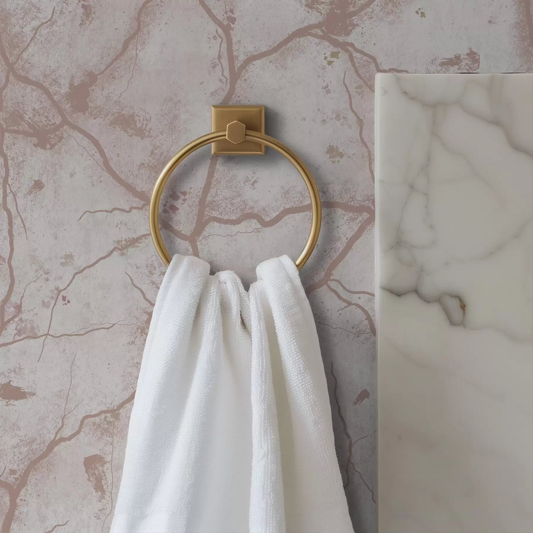 fototapeter Lett betong med rosa sprekker og flekker a00987