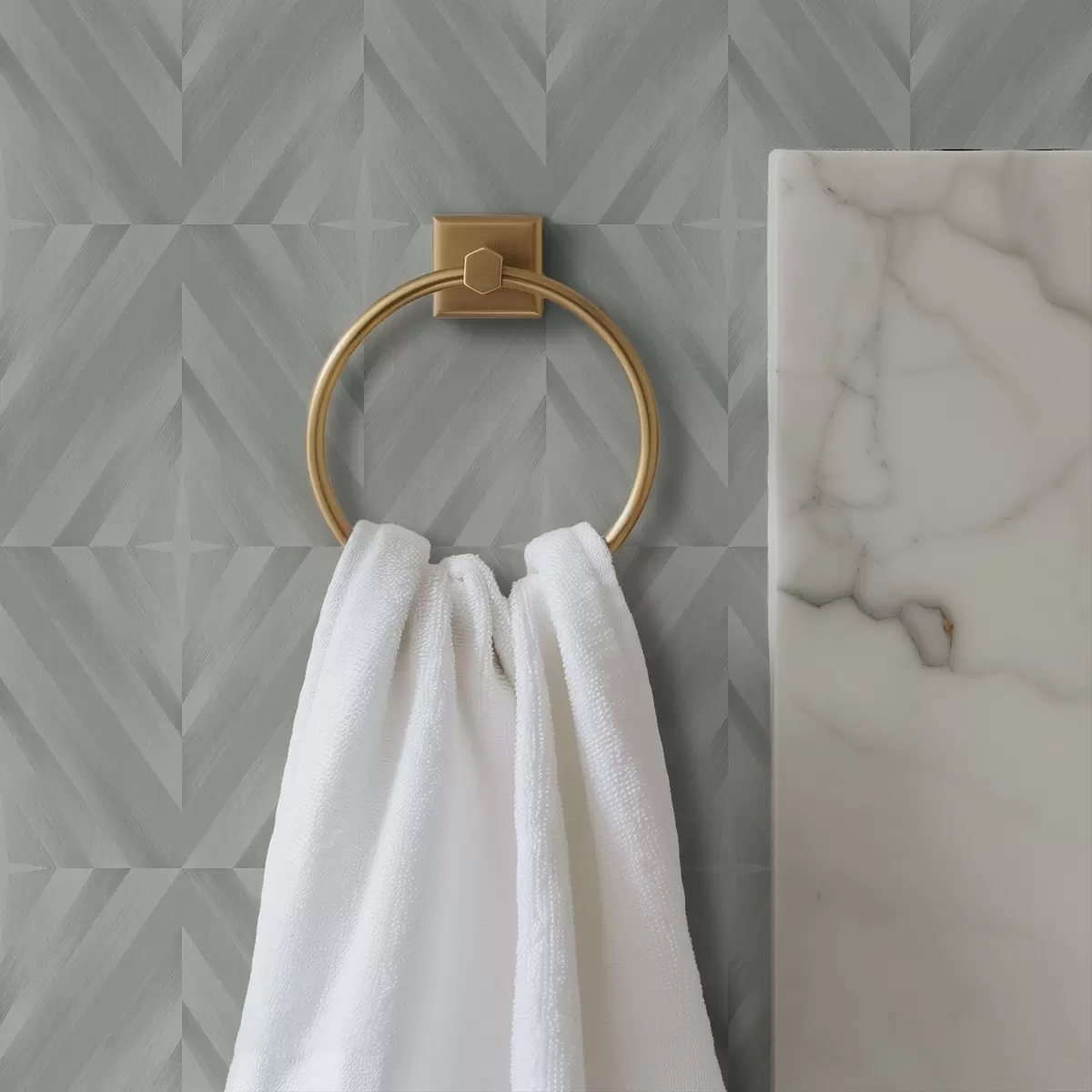 Bakgrunn Diagonale streker som danner firkanter i en mintgrå palett a00983v1