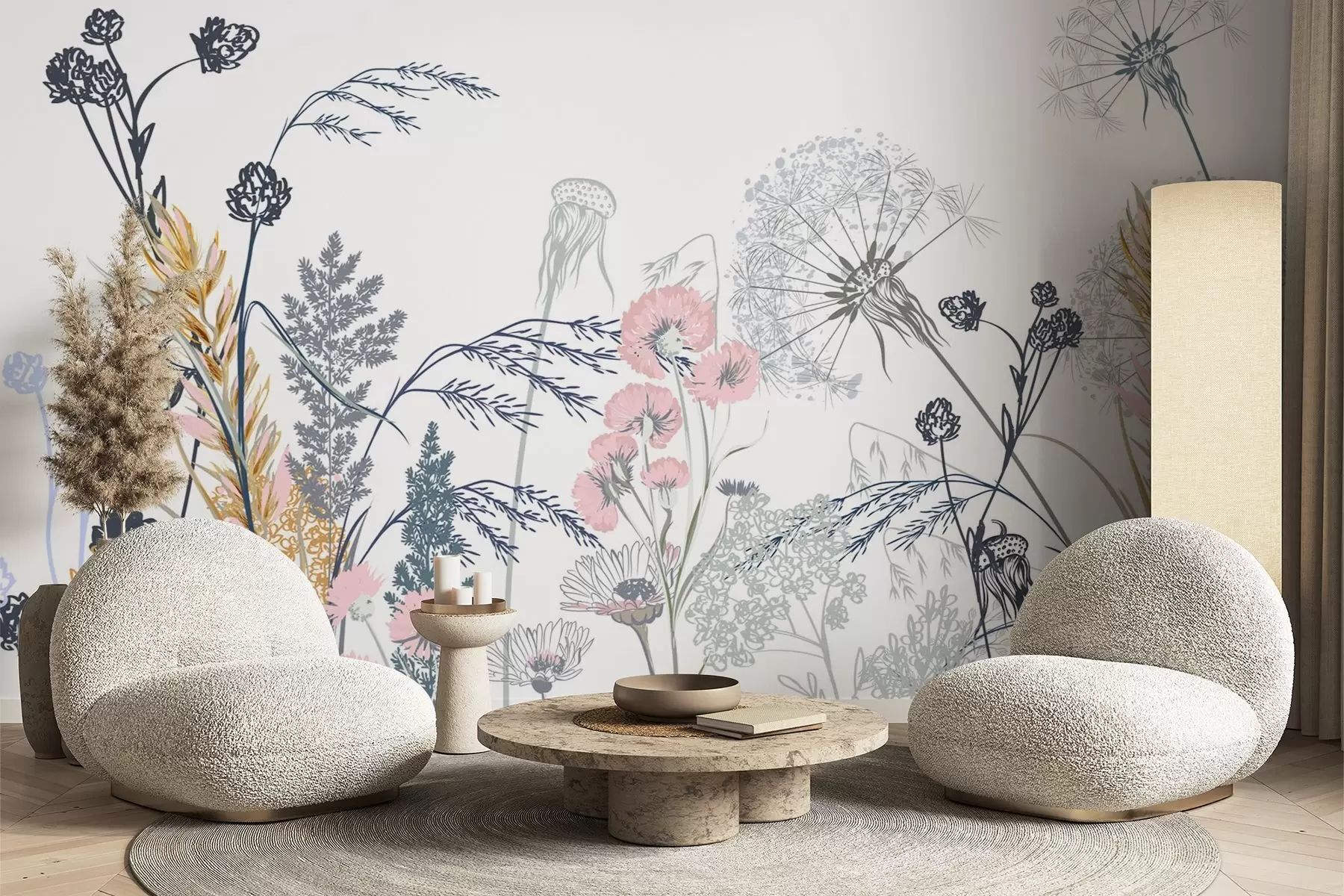 fototapeter Ville blomster w04943v2