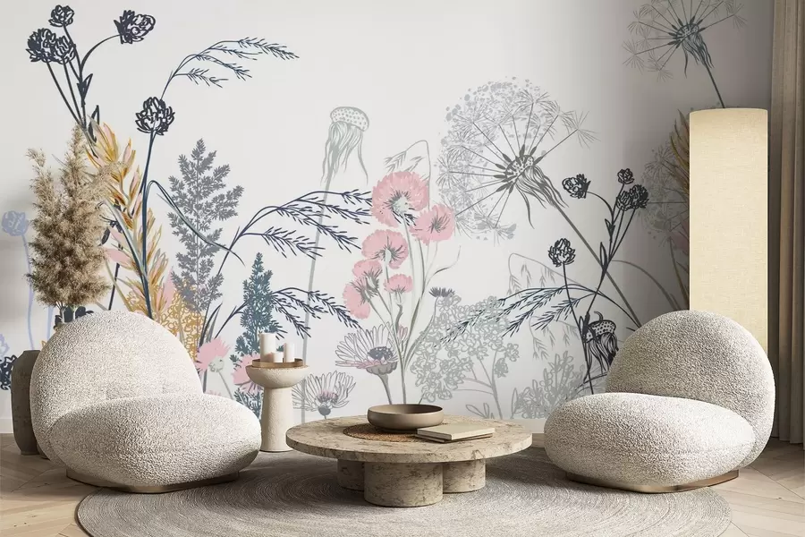 fototapeter Ville blomster w04943v2