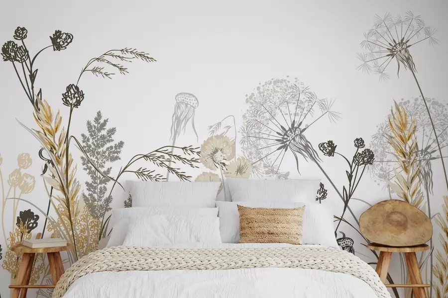 fototapeter Ville blomster w04943v1