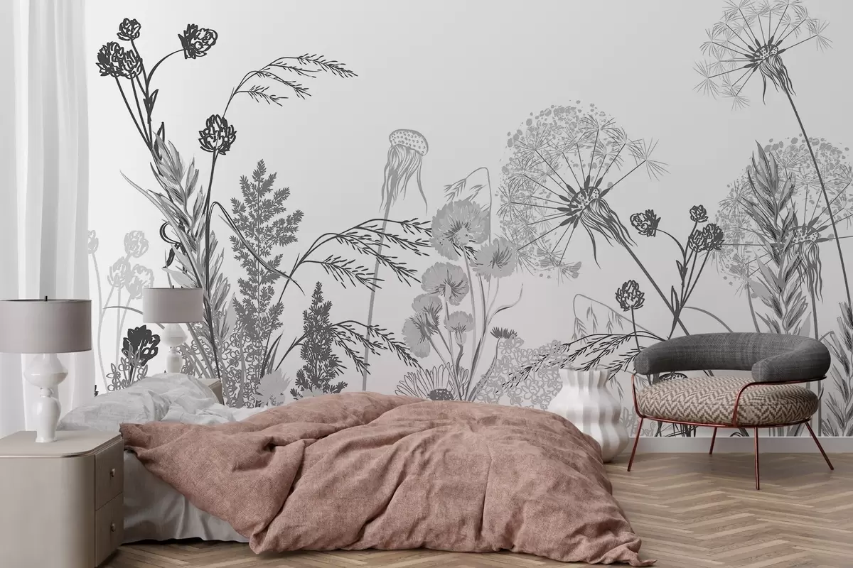 fototapeter Ville blomster w04943v3