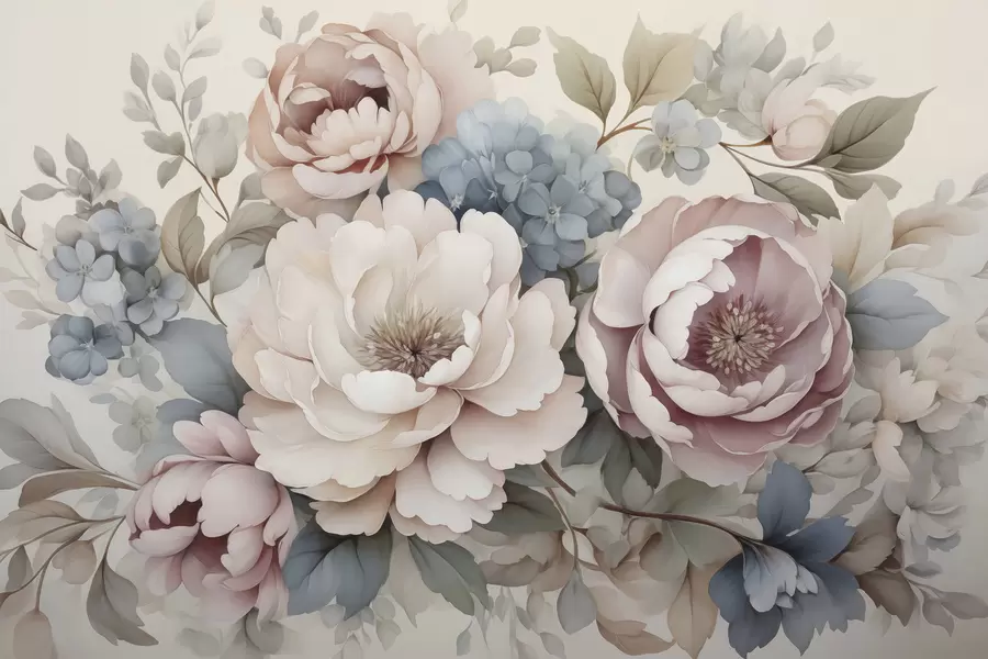 fototapeter Delikate blomster w04982