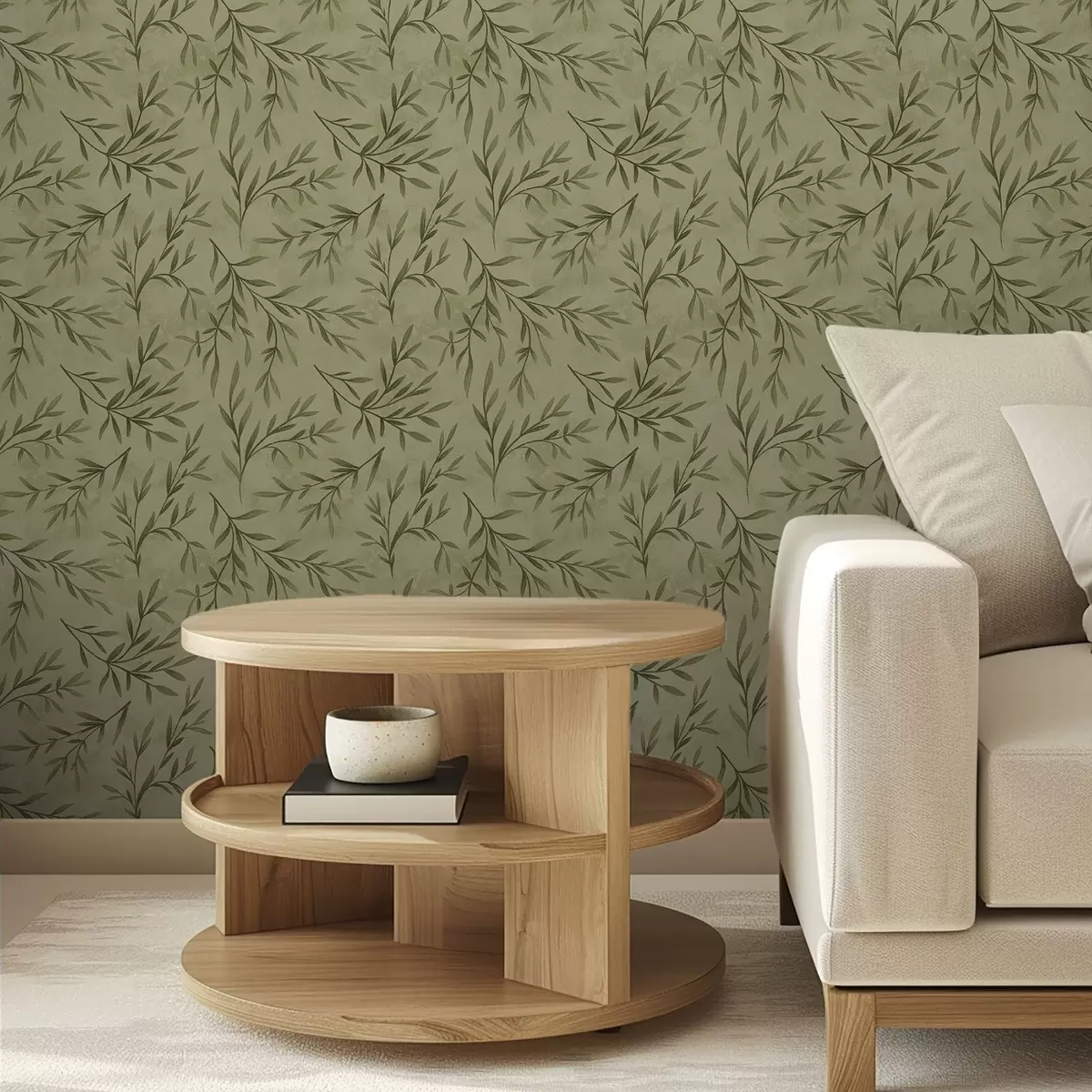 Bakgrunn Olivenkvister på en dempet gulgrønn strukturert bakgrunn a00936