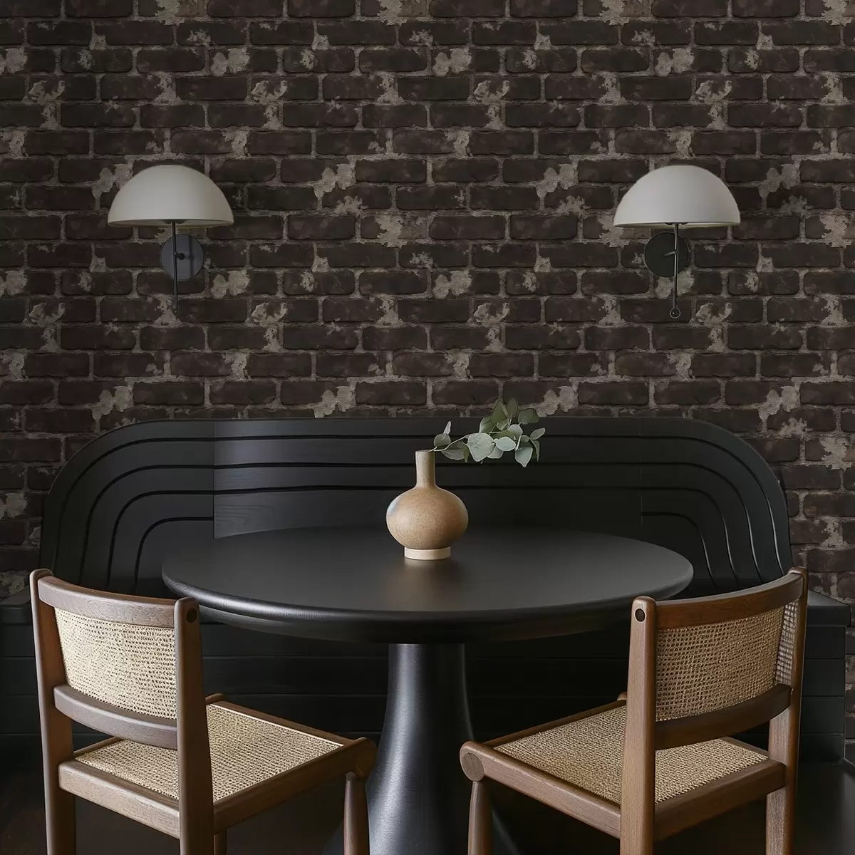 Bakgrunn Mørk gammel murvegg med slitte flekker a01030