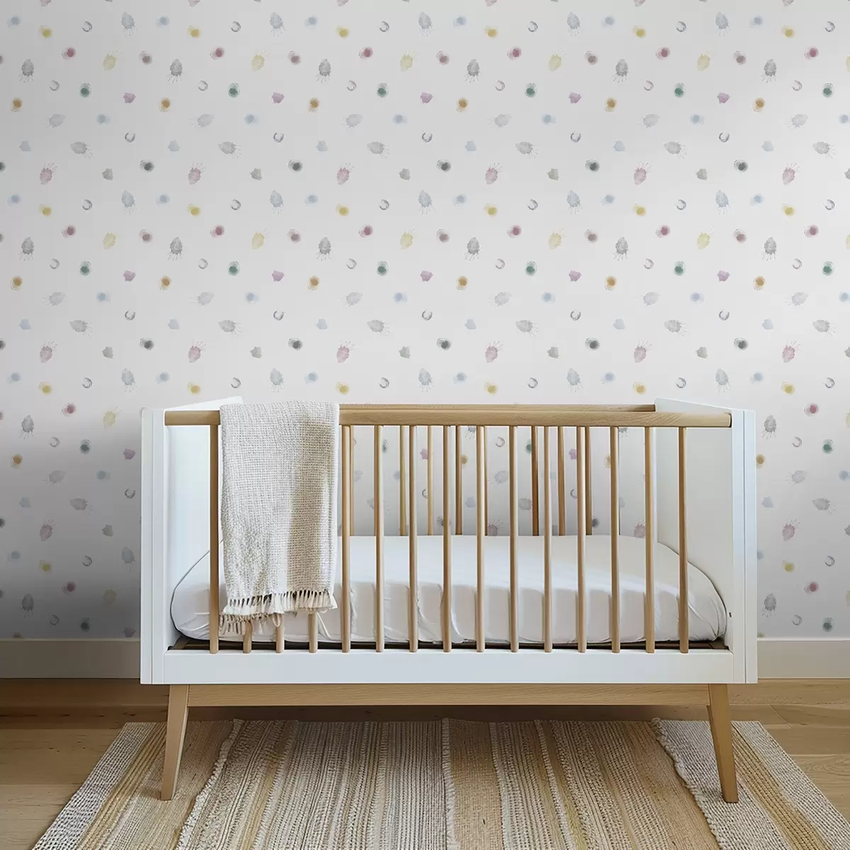 Bakgrunn Store fargerike akvarellflekker på hvitt papir a01062