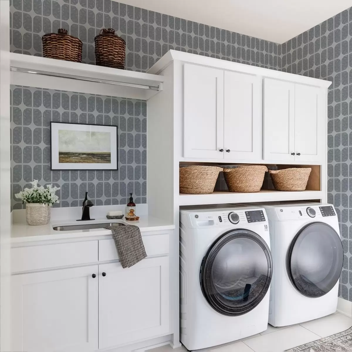 Bakgrunn Grå mosaikk med rektangulære buer og myk tekstur a01068