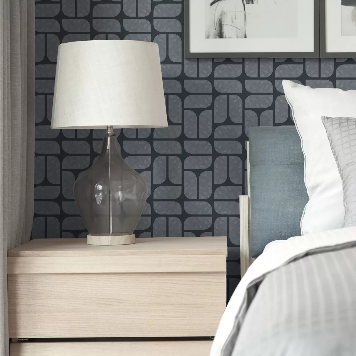 Bakgrunn Mørk bakgrunn med grå mosaikk av avrundede moduler a01069v1