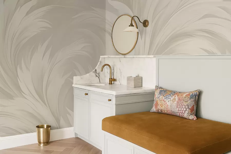 fototapeter Abstrakte blader w04987