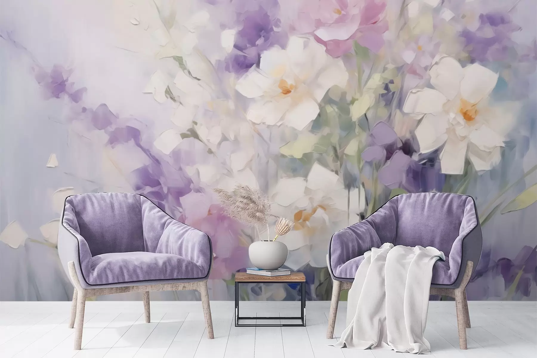 fototapeter Abstrakt blomsterbukett w09597