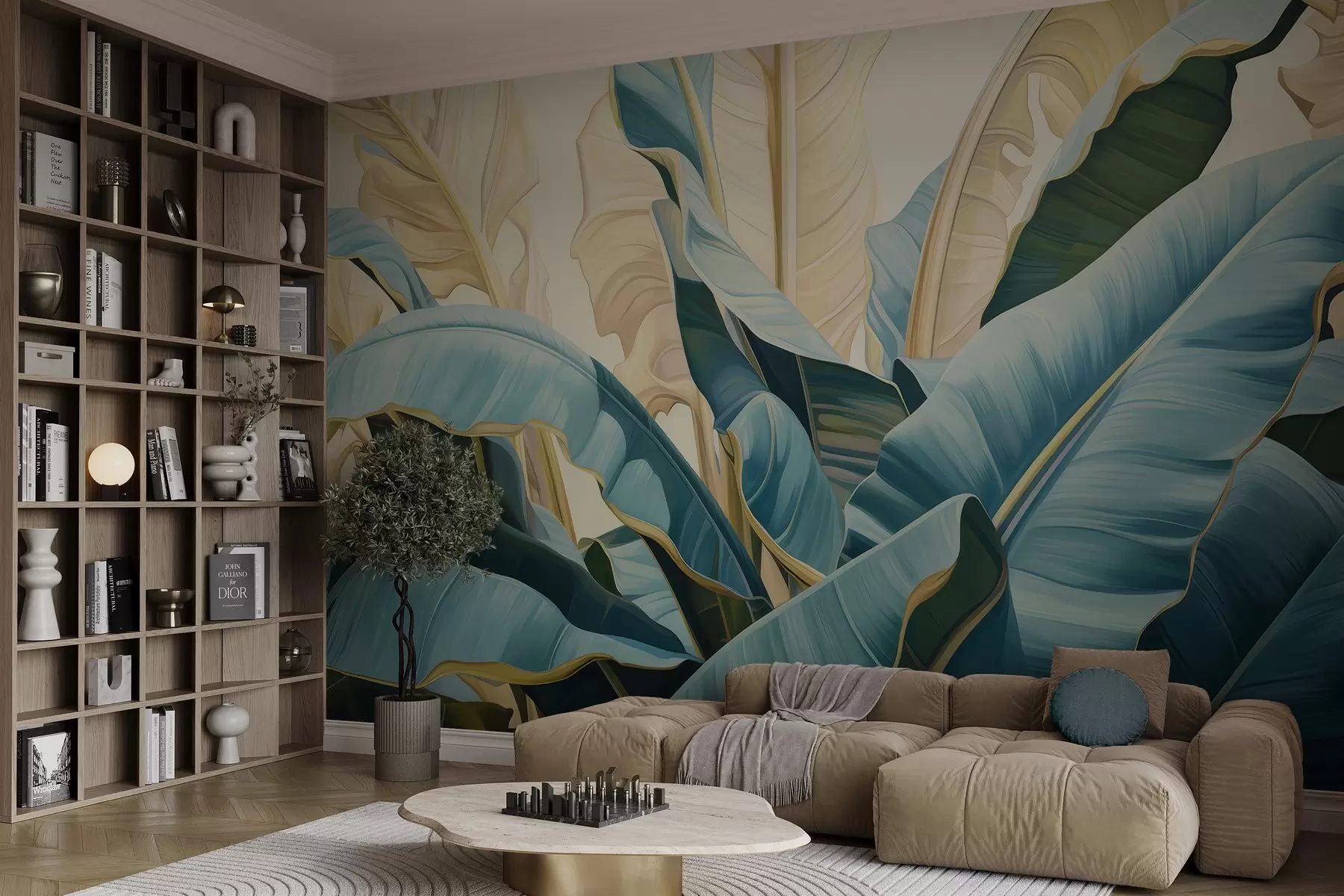 fototapeter Store bananblader w05005