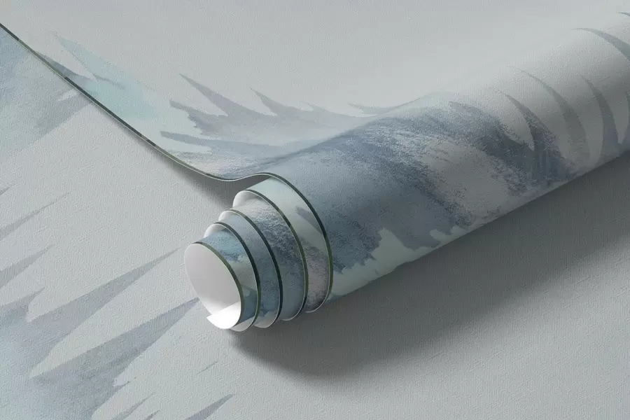 fototapeter Majestetiske fjell og virvlende bølger w01763