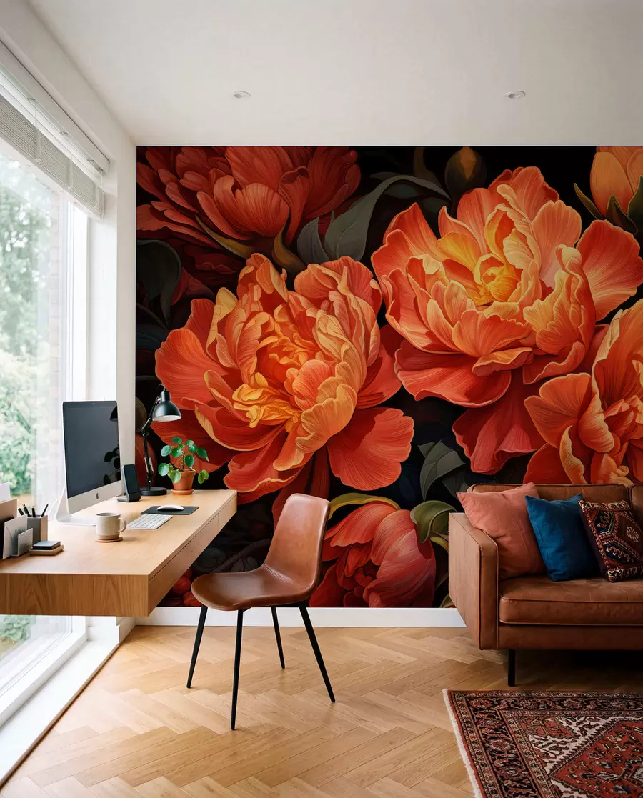 fototapeter Varm blomsterkveld w05044