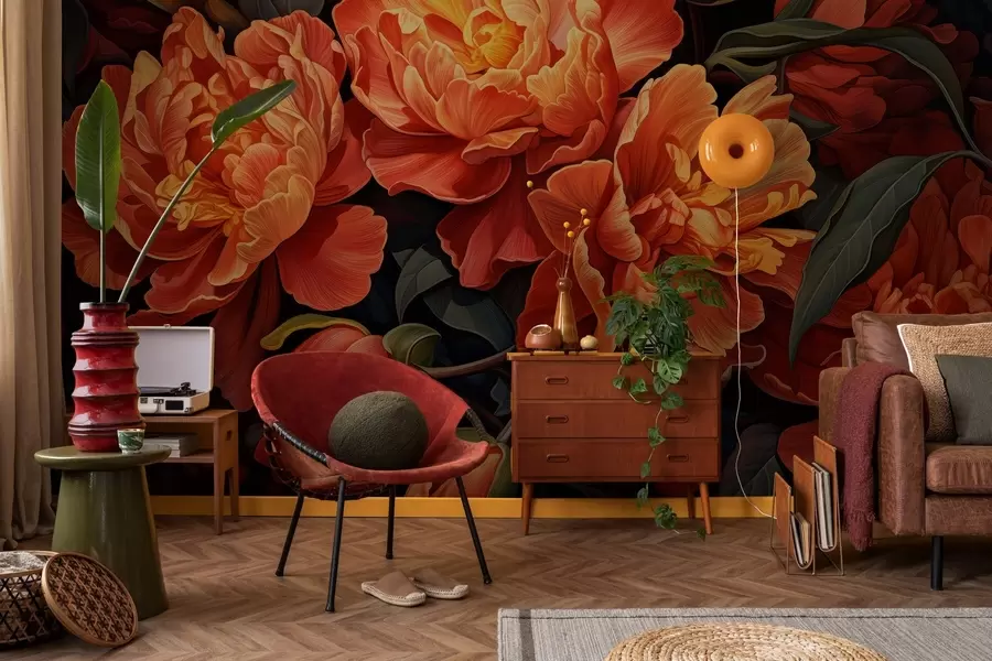 fototapeter Varm blomsterkveld w05044