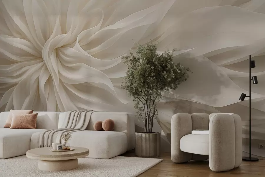 fototapeter Silkeaktige lysblader w05050