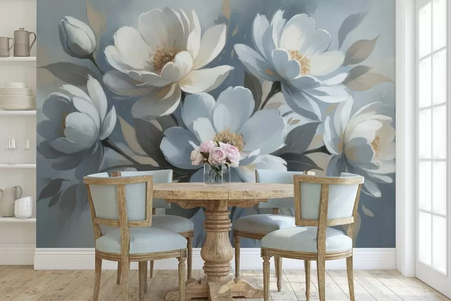 fototapeter Akvarell Lush Bouquet w05051