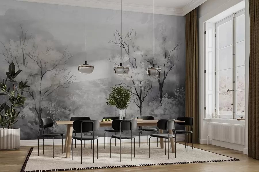 fototapeter Lys pust fra trærne w05054