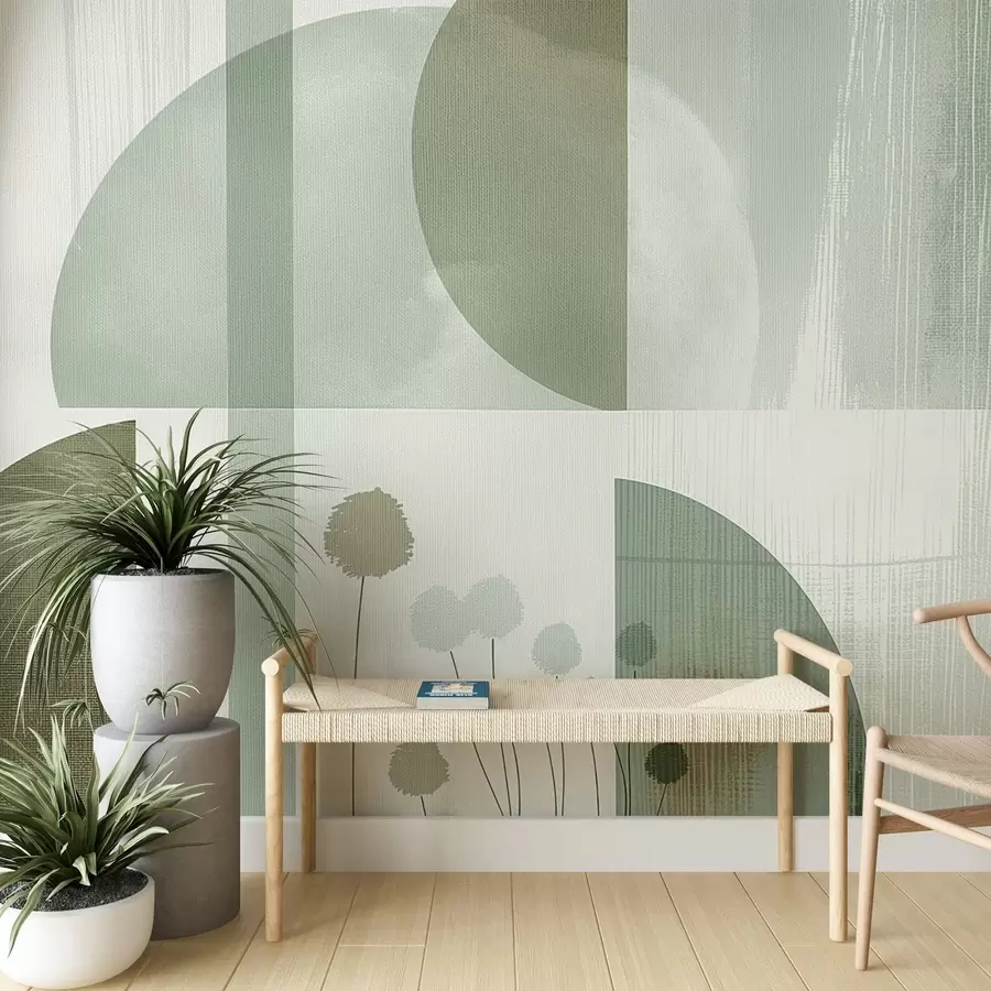 fototapeter Blomster og tekstur w09627v2