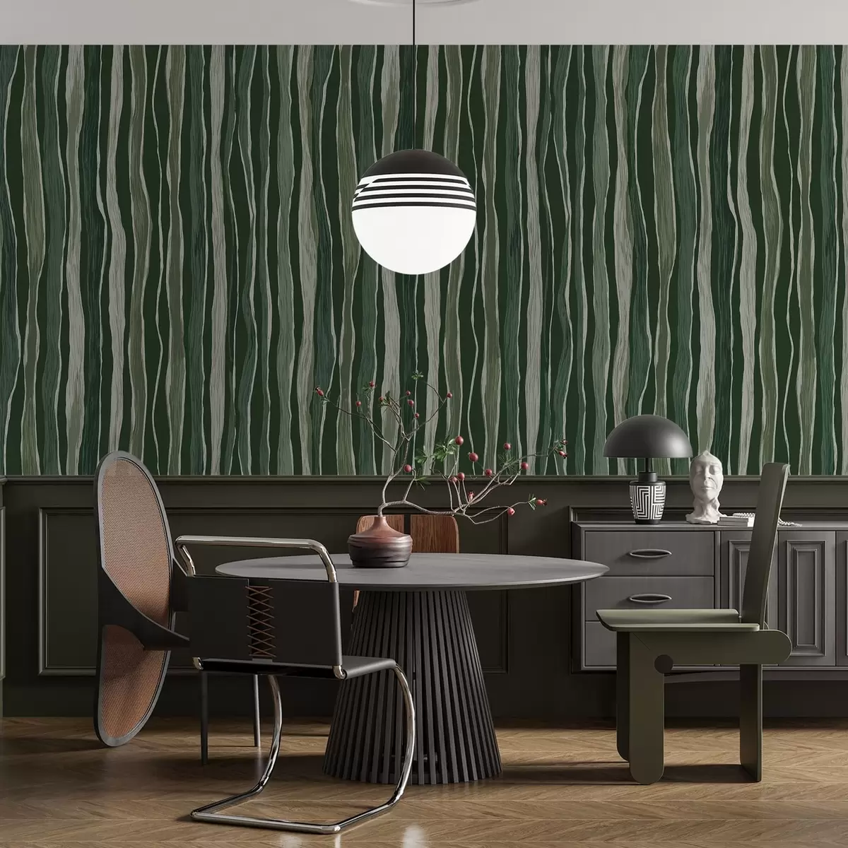 Bakgrunn Bølgete striper a01150v2