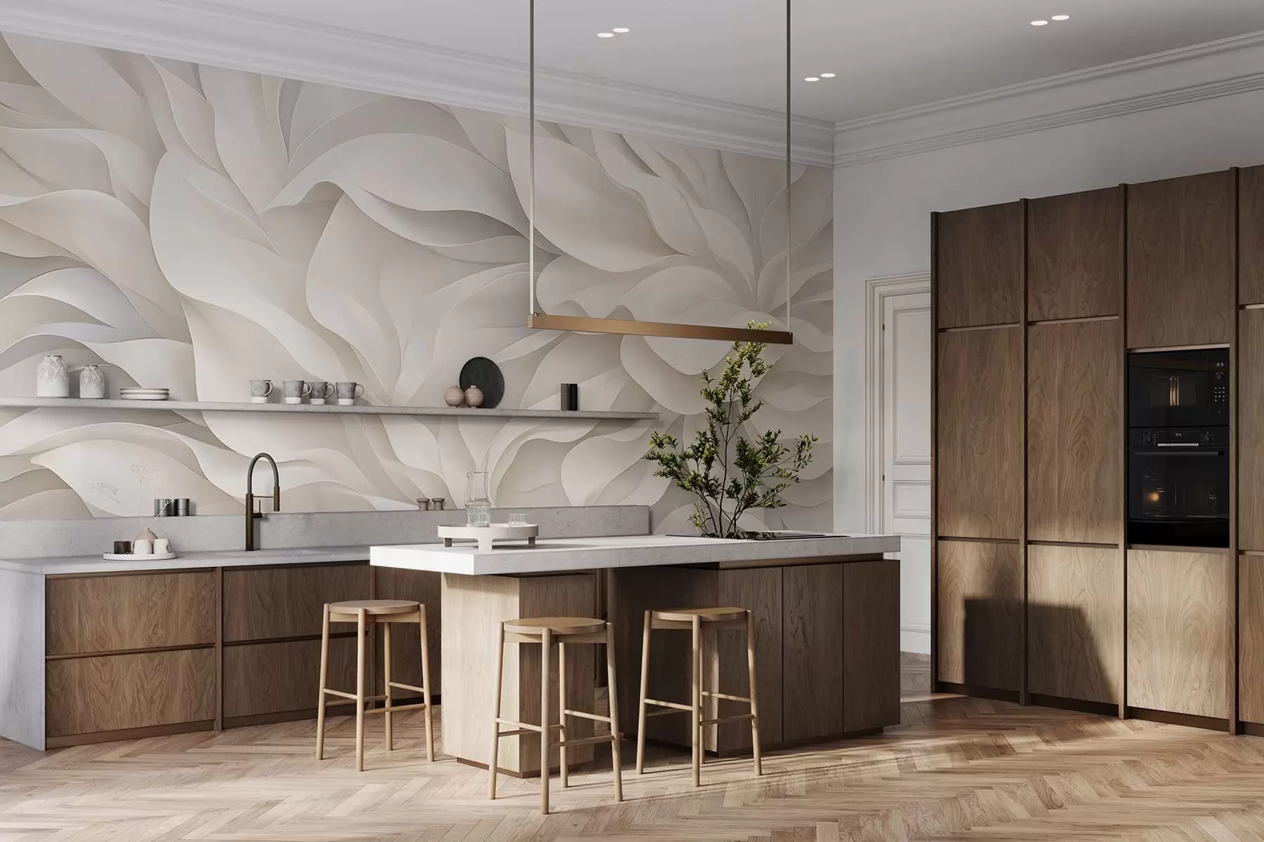 fototapeter Elegante kronblader w05168