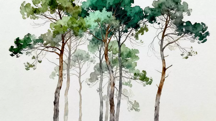 fototapeter Malte furutrær w05173