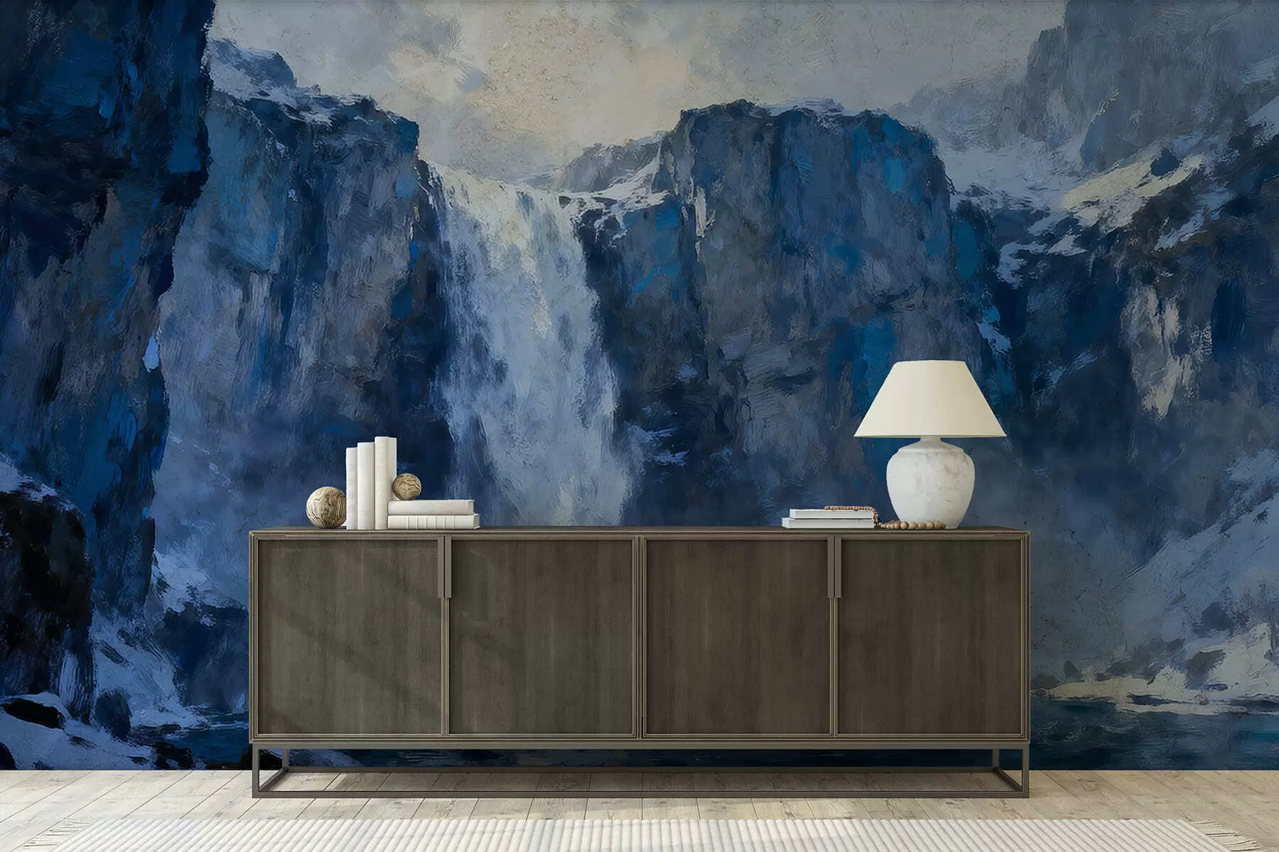 fototapeter Grunge-stil malt foss w05177