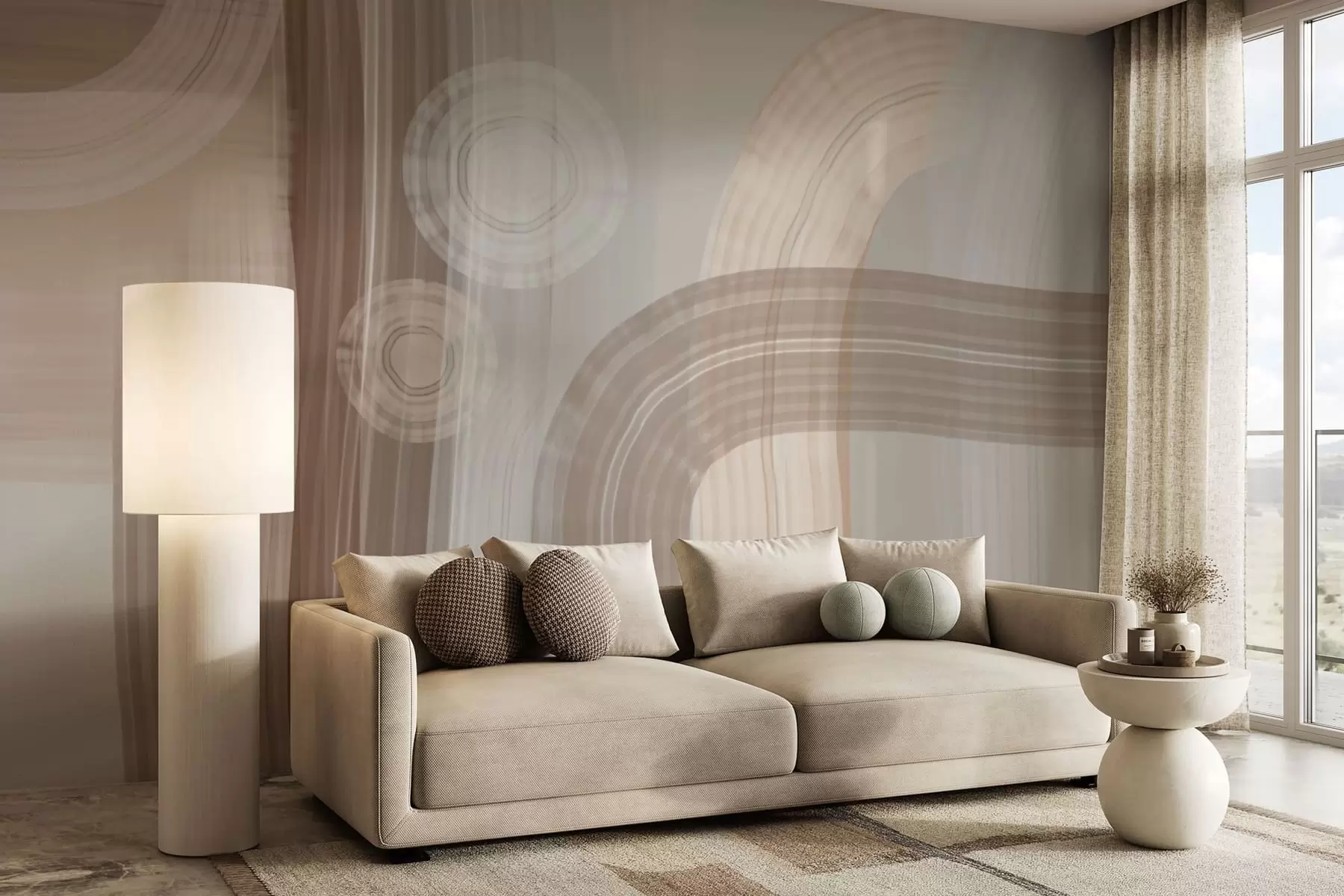 fototapeter moderne abstraksjon brede penselstrøk w04876