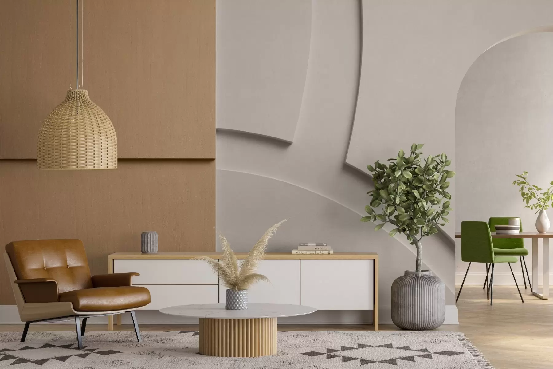 fototapeter Abstrakt komposisjon w05205