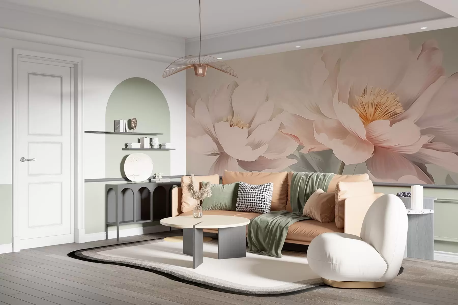 fototapeter Peoner w05077