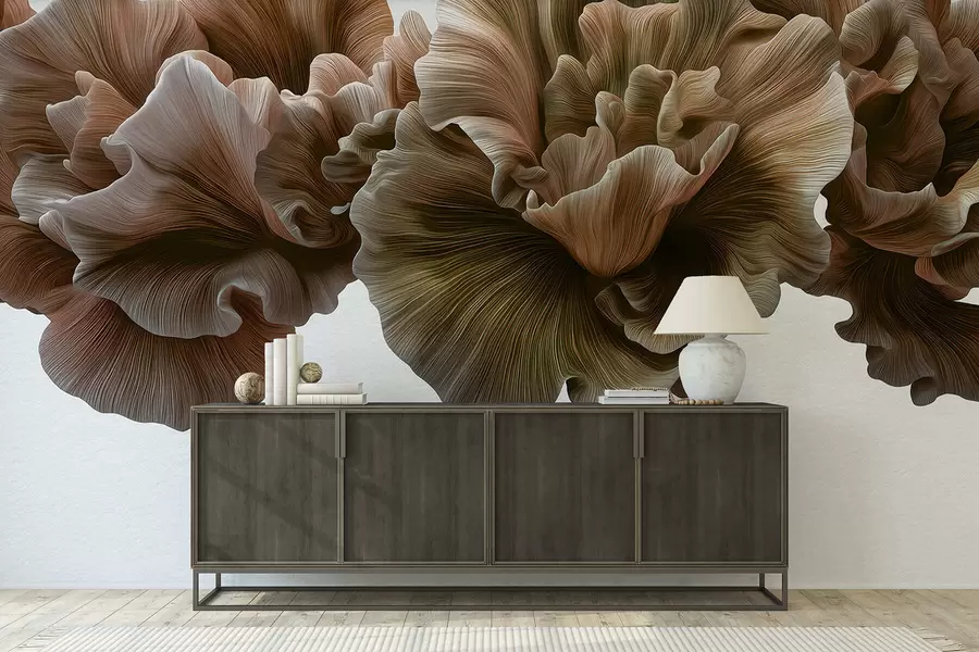 fototapeter Luksuriøse kurver av kronblader w05249v1