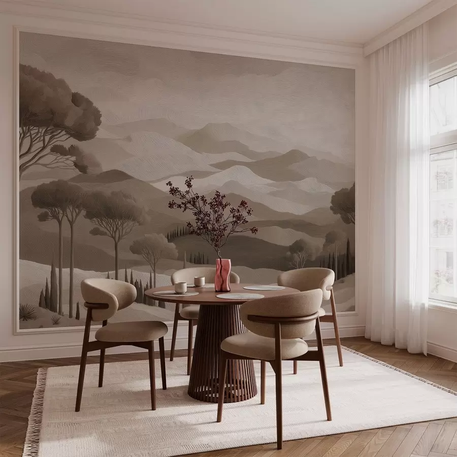 fototapeter Landskap i oljemaleri-stil w05258v1