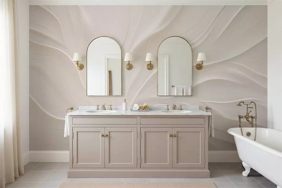 fototapeter Delikate, gjennomsiktige blader på en gren w05267