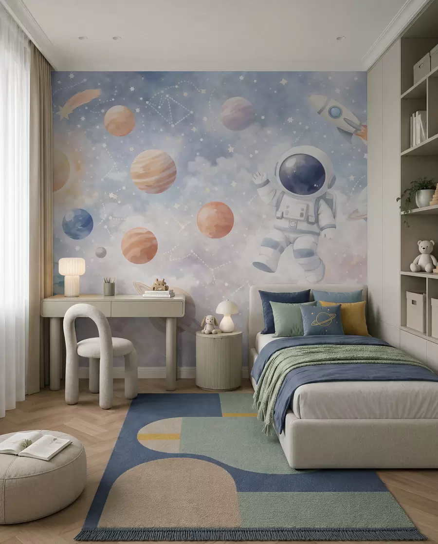 fototapeter Den lille astronautens reise w05233