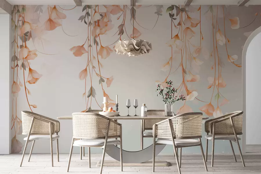 fototapeter Hengende blomstergrener w05344