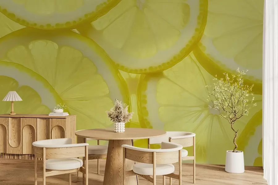 fototapeter Sitronskive-tekstur w05351