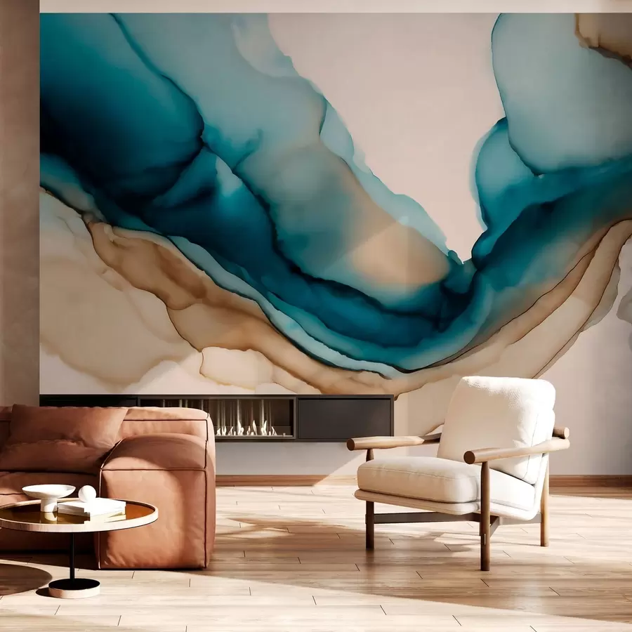 fototapeter abstrakt tekstur i alkoholblekk-stil w05238