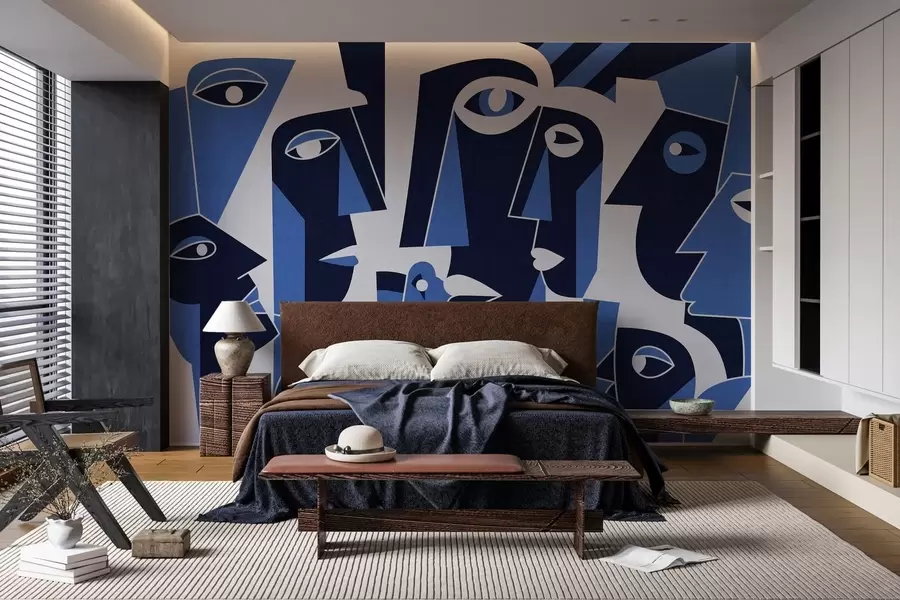 fototapeter Ansikter i afrikansk stil w05446v1