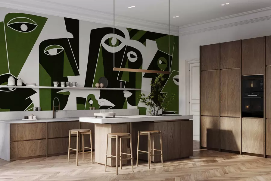 fototapeter Ansikter i afrikansk stil w05446v3