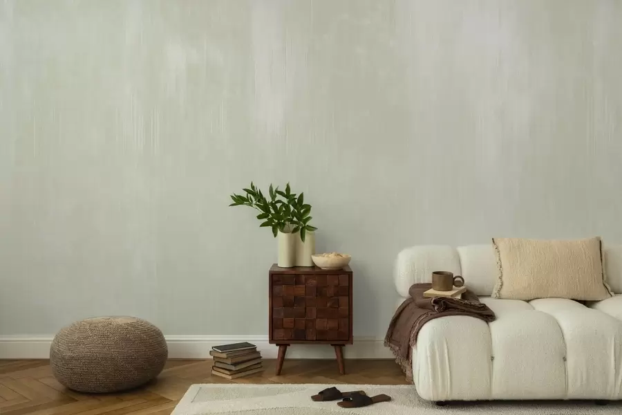 fototapeter Lysgrønn bakgrunn med en svak vertikal struktur w05121v3