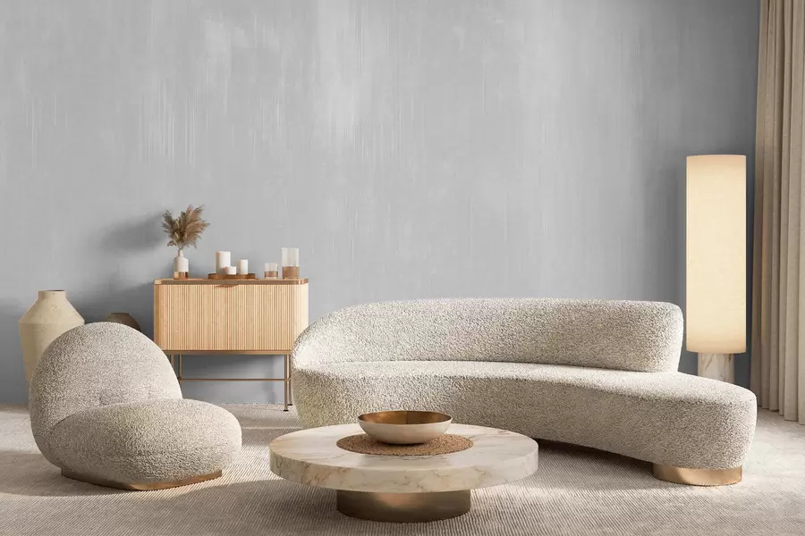 fototapeter Lysegrå bakgrunn med jevn vertikal struktur w05121v4