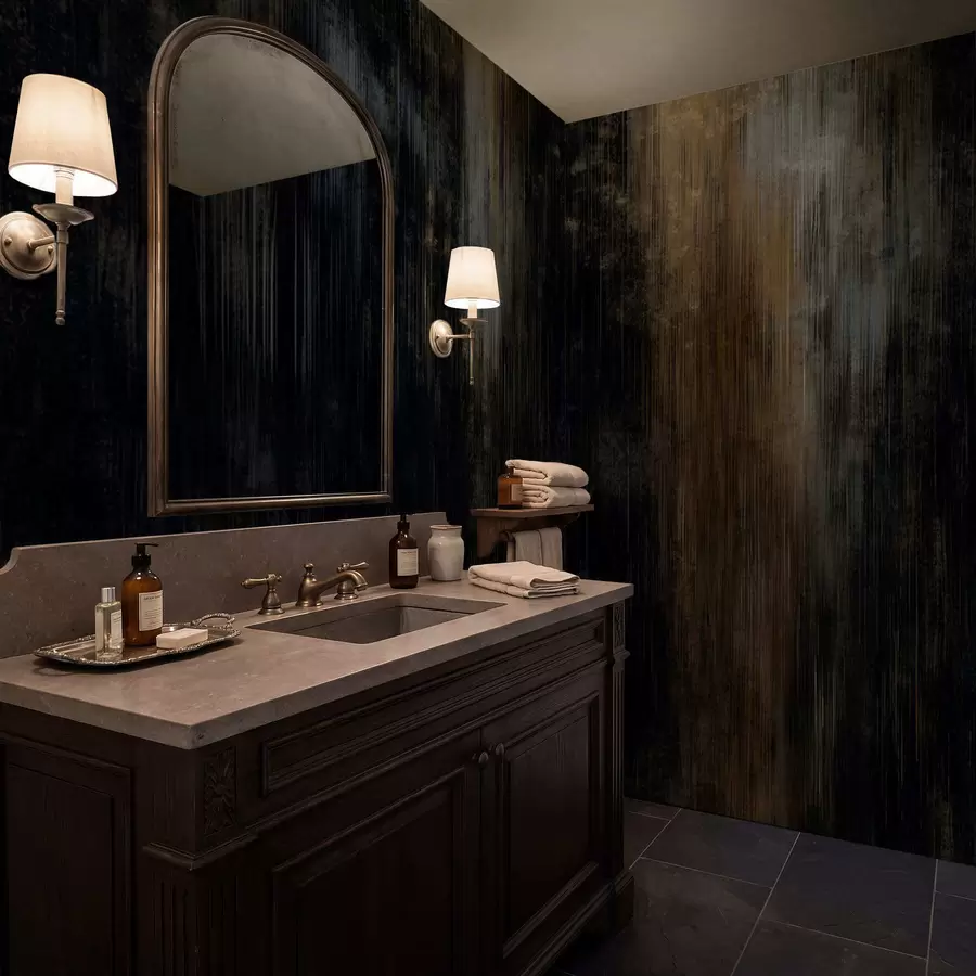 fototapeter Mørk, abstrakt bakgrunn med vertikale striper w05121v5