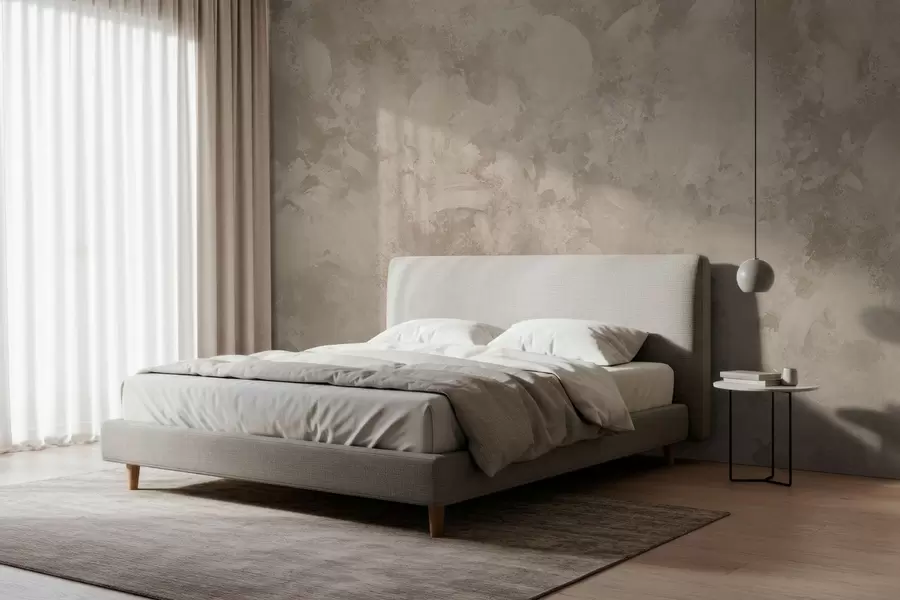 fototapeter Minimalistisk, abstrakt penseltekstur i beige nyanser w05160