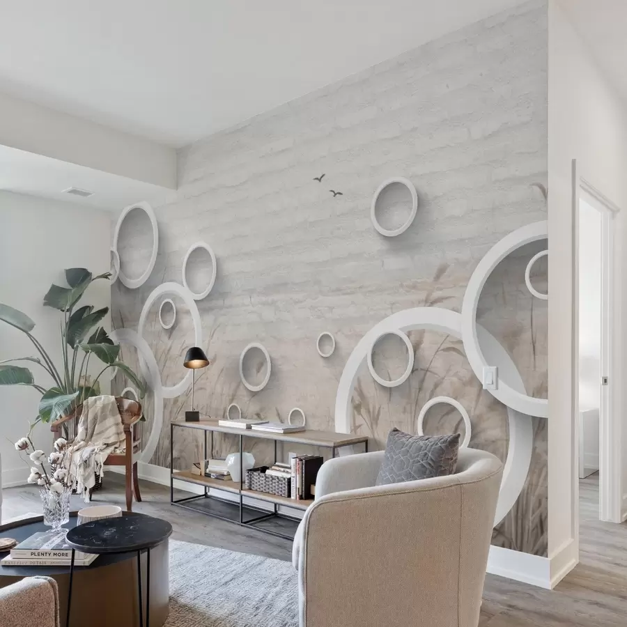 fototapeter Abstrakte sirkler w09781