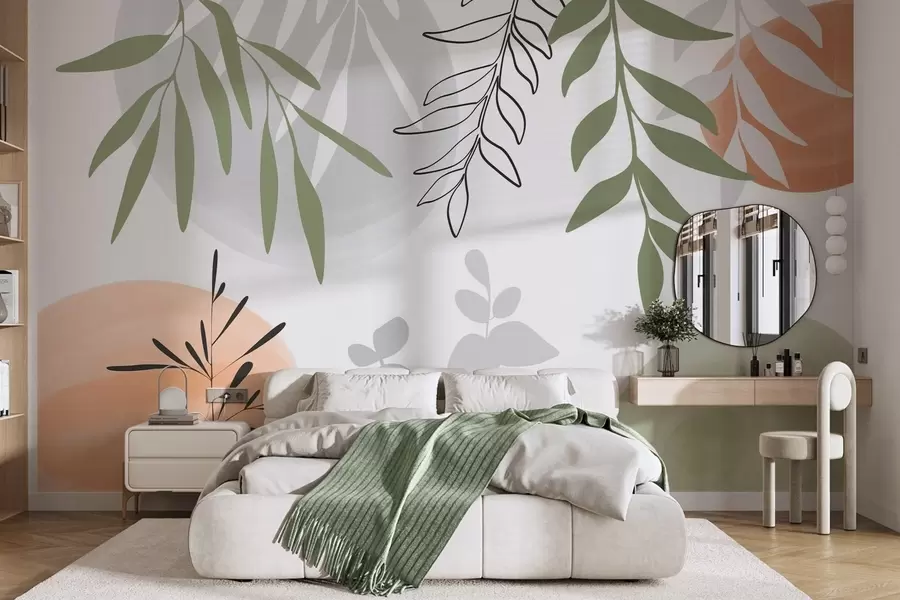 fototapeter Abstrakt vegetasjon w05506